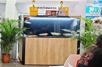 博特龙鱼缸超滤3代实木玻璃缸