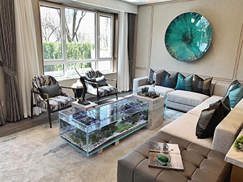 客厅茶几鱼缸定制项目